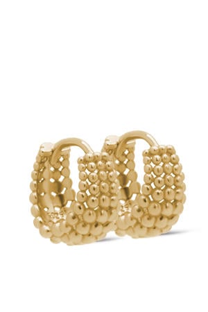 gold plated oorbellen Lilly Dots