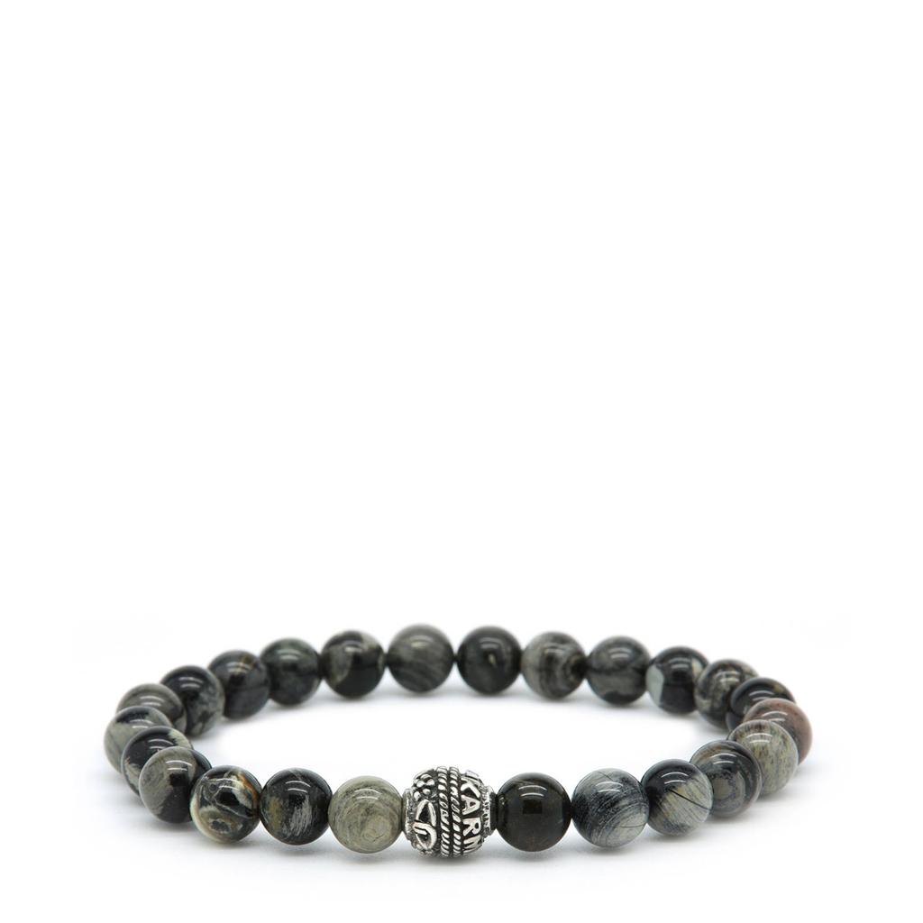 KARMA Jewelry armband Axel Gemstone grijs