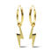 KARMA Jewelry gold plated oorbellen Long Lightning