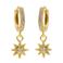KARMA Jewelry gold plated oorbellen Bright Morningstar