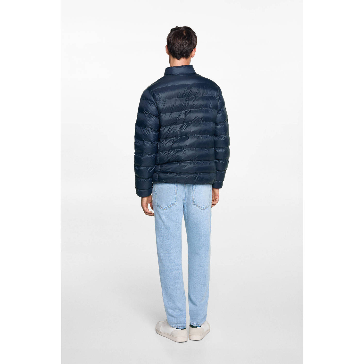 MANGO TEEN gewatteerde jas marine