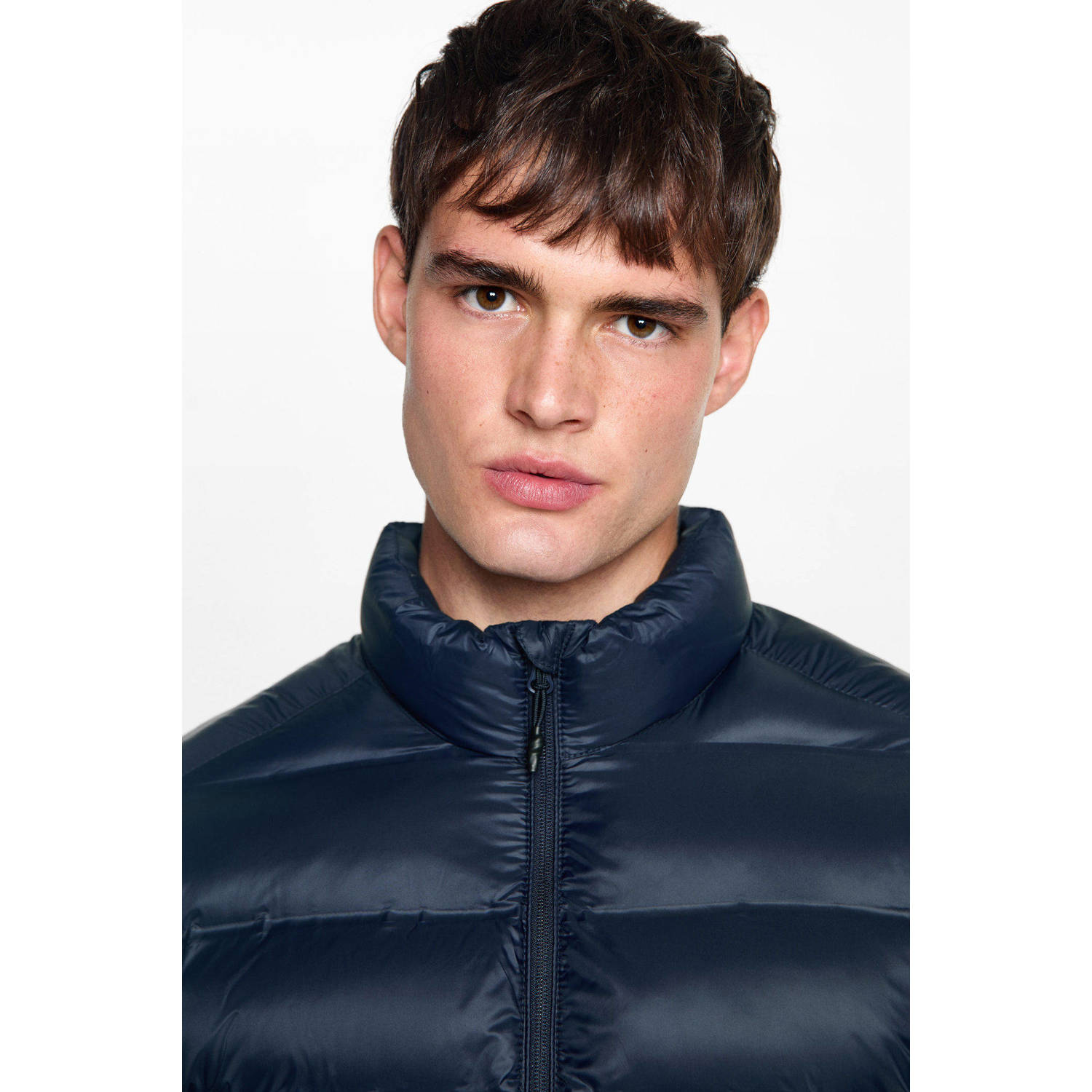 MANGO TEEN gewatteerde jas marine