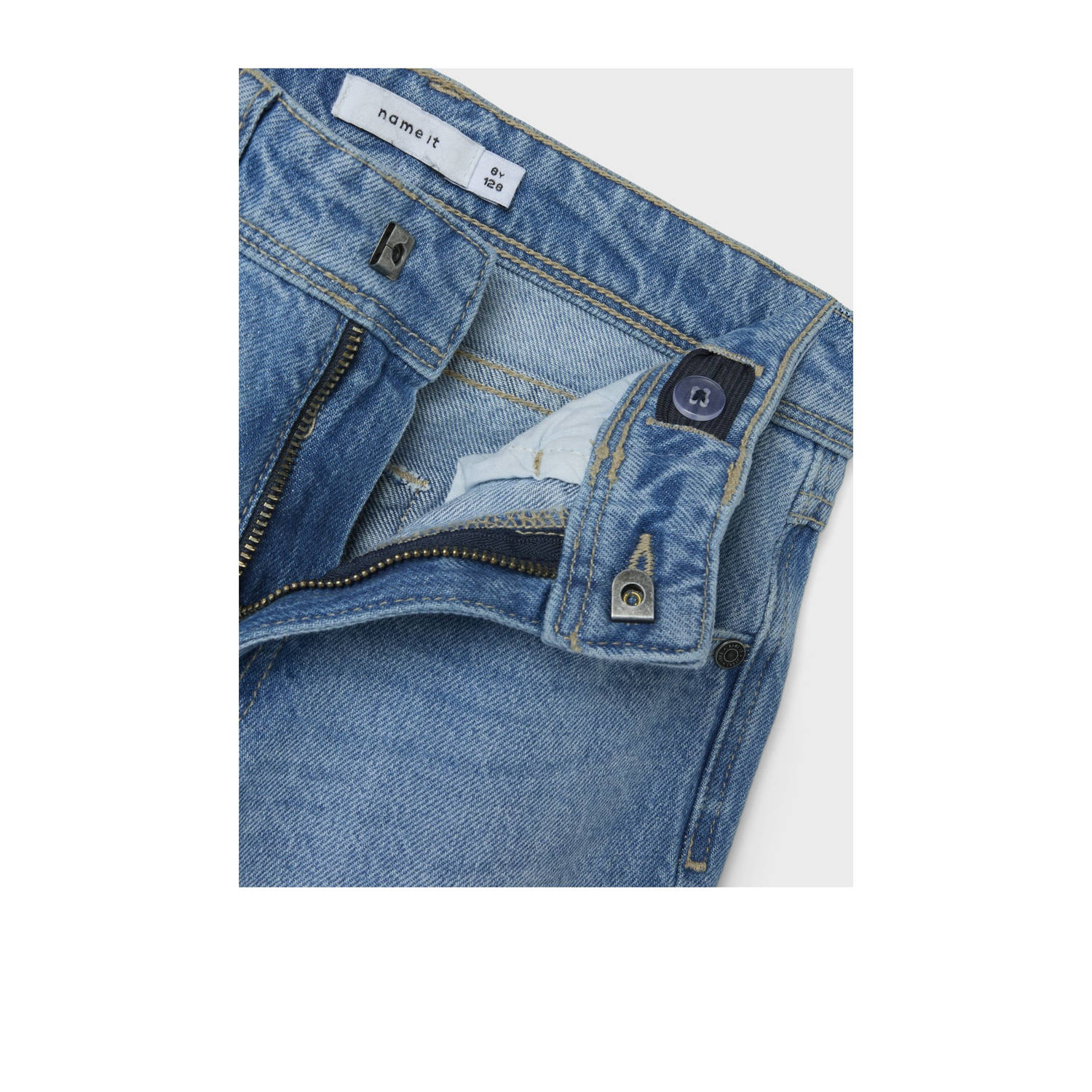 NAME IT KIDS straight leg jeans light blue denim