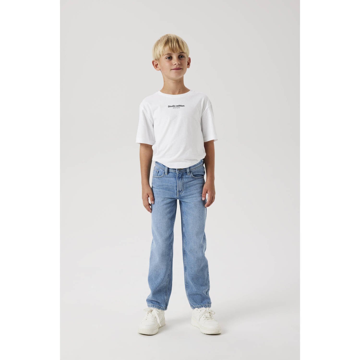 NAME IT KIDS straight leg jeans light blue denim