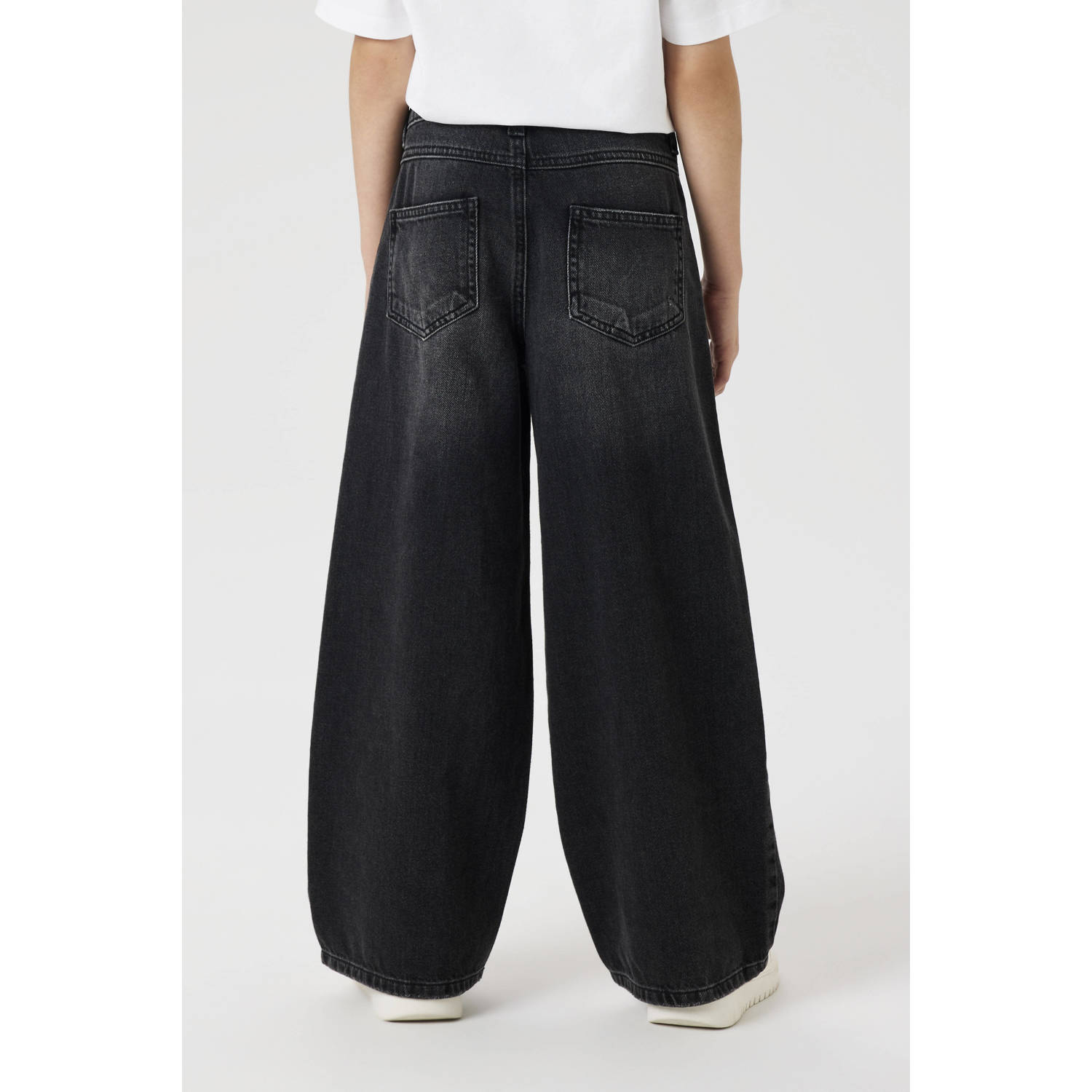 NAME IT KIDS wide leg jeans NKFROSE black denim