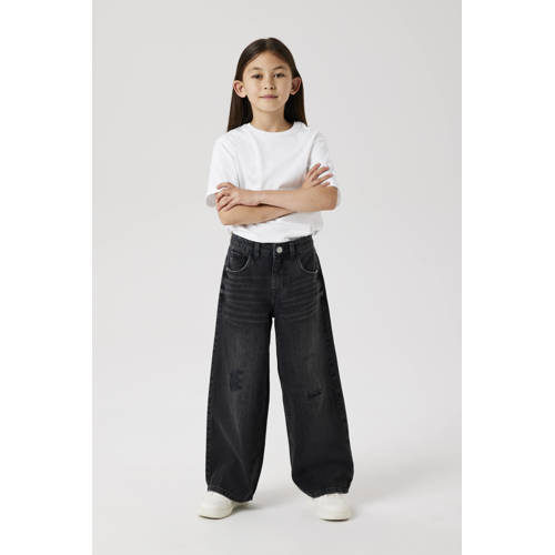 NAME IT KIDS wide leg jeans NKFROSE black denim afbeelding