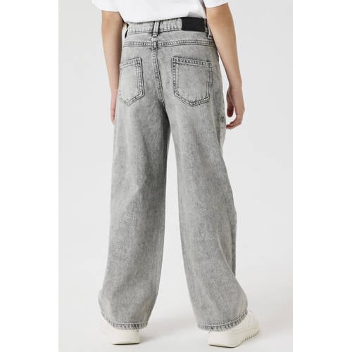 NAME IT KIDS wide leg jeans NKFROSE light grey denim afbeelding