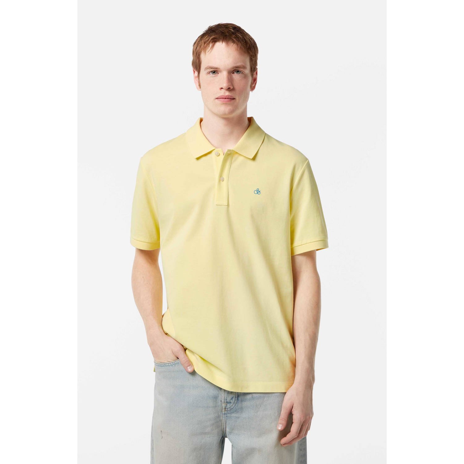 Scotch & Soda T-shirt Scotch & Soda Core Piqué Polo Geel