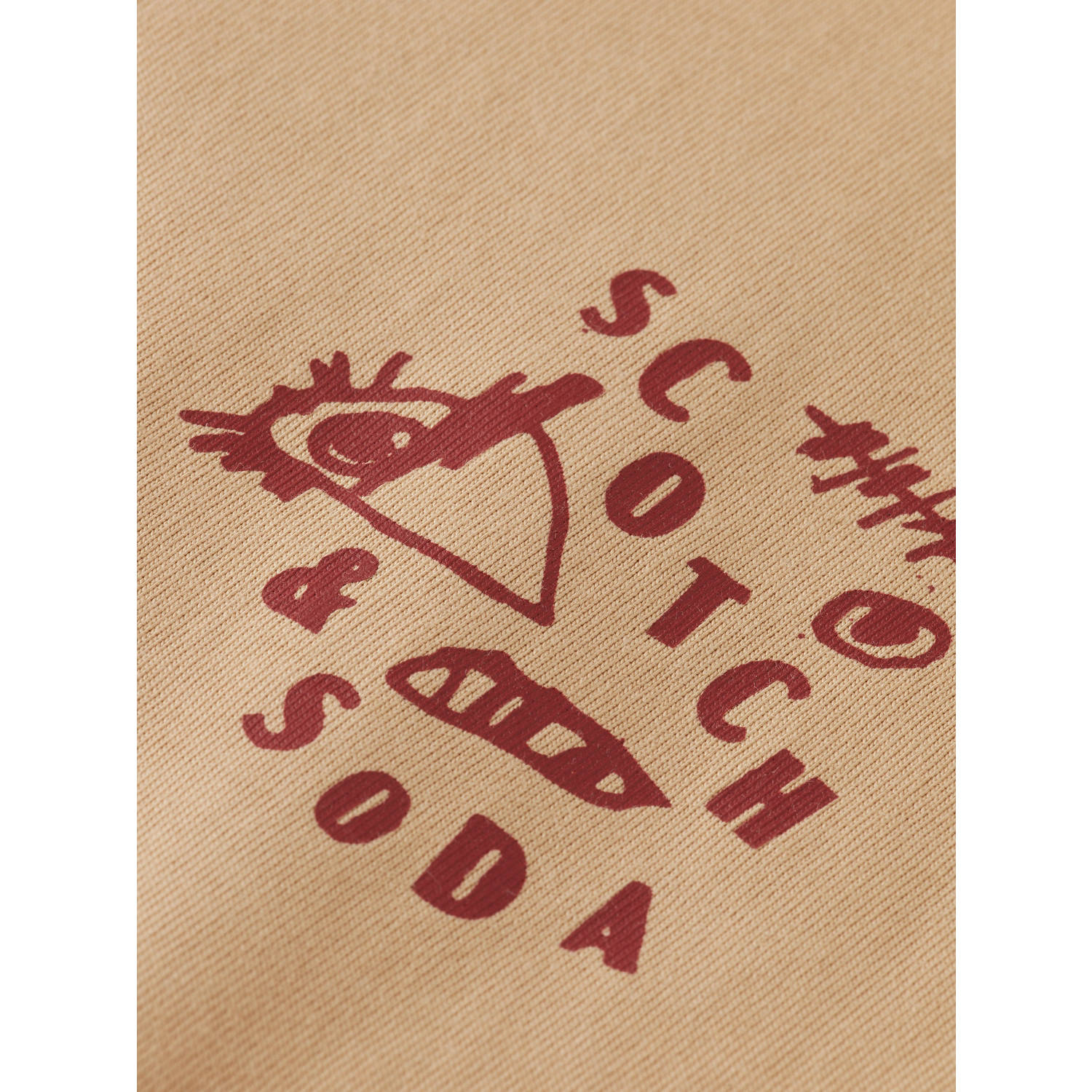Scotch & Soda T-shirt lichtbruin