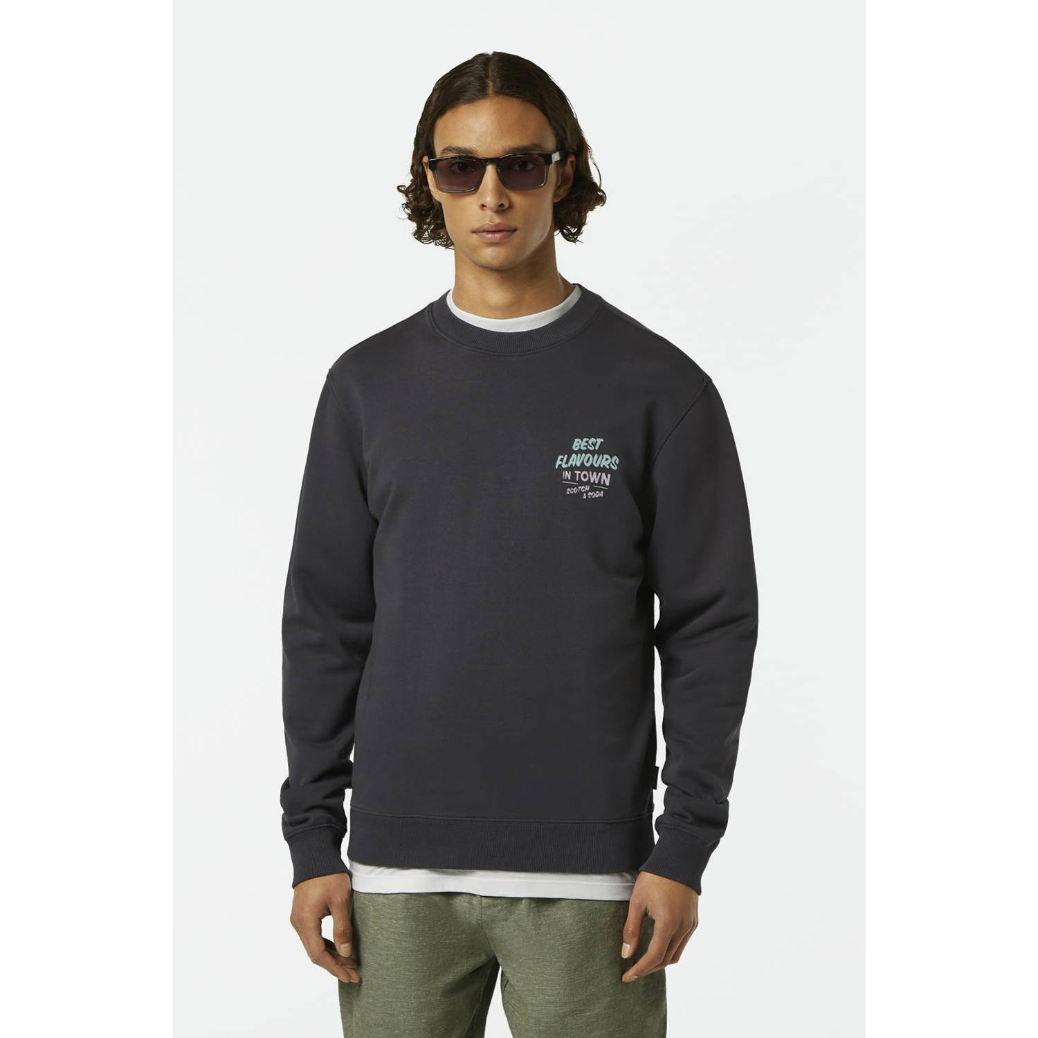 Scotch & Soda sweater zwart