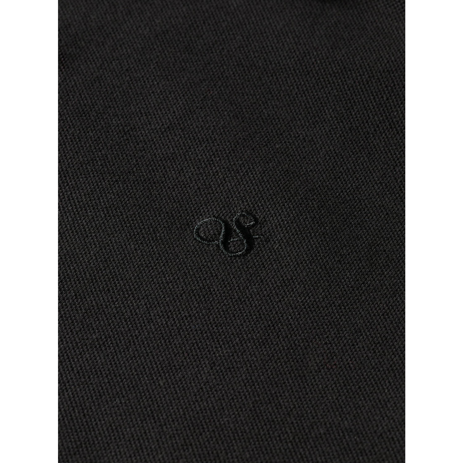 Scotch & Soda regular polo zwart