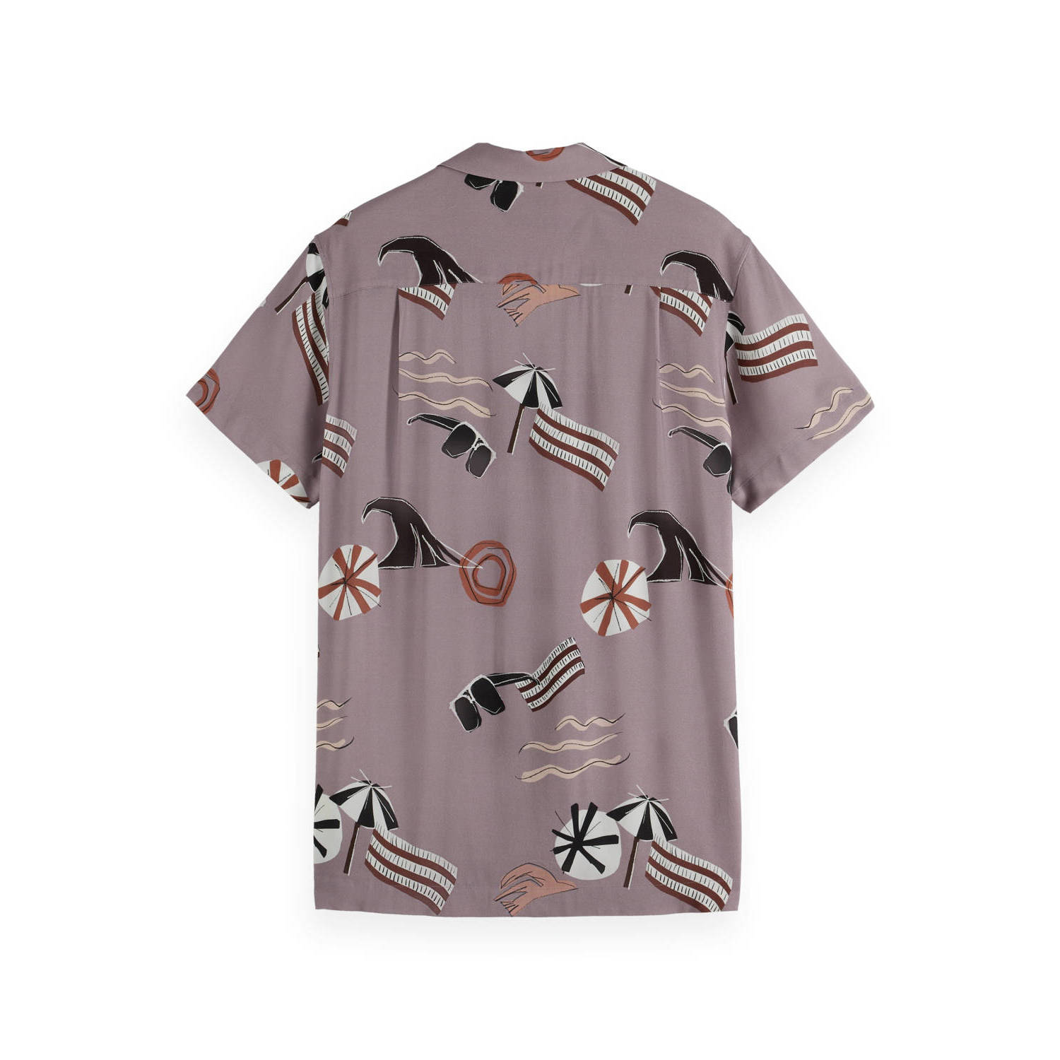 Scotch & Soda casual overhemd mauve