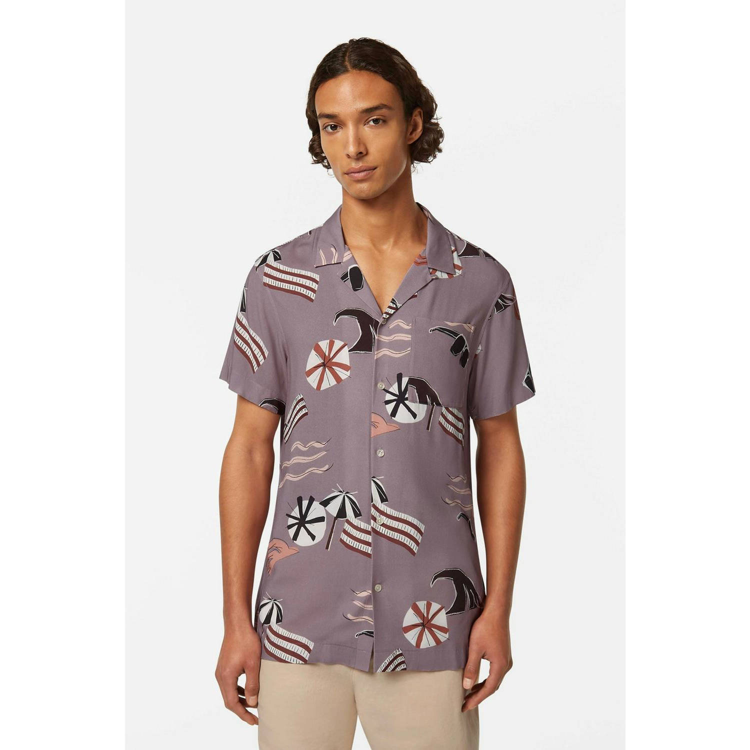 Scotch & Soda Regular fit vrijetijdsoverhemd met halflange mouwen