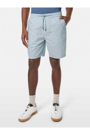 linnen regular bermuda short lichtblauw