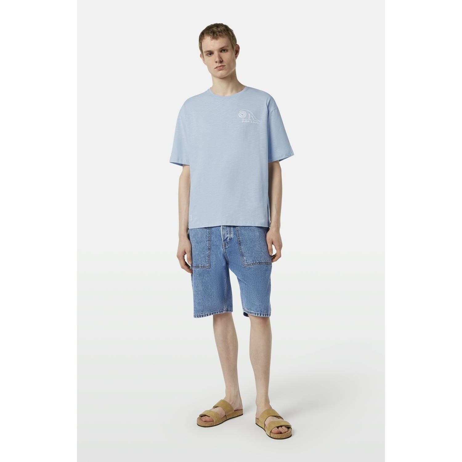 Scotch & Soda T-shirt lichtblauw