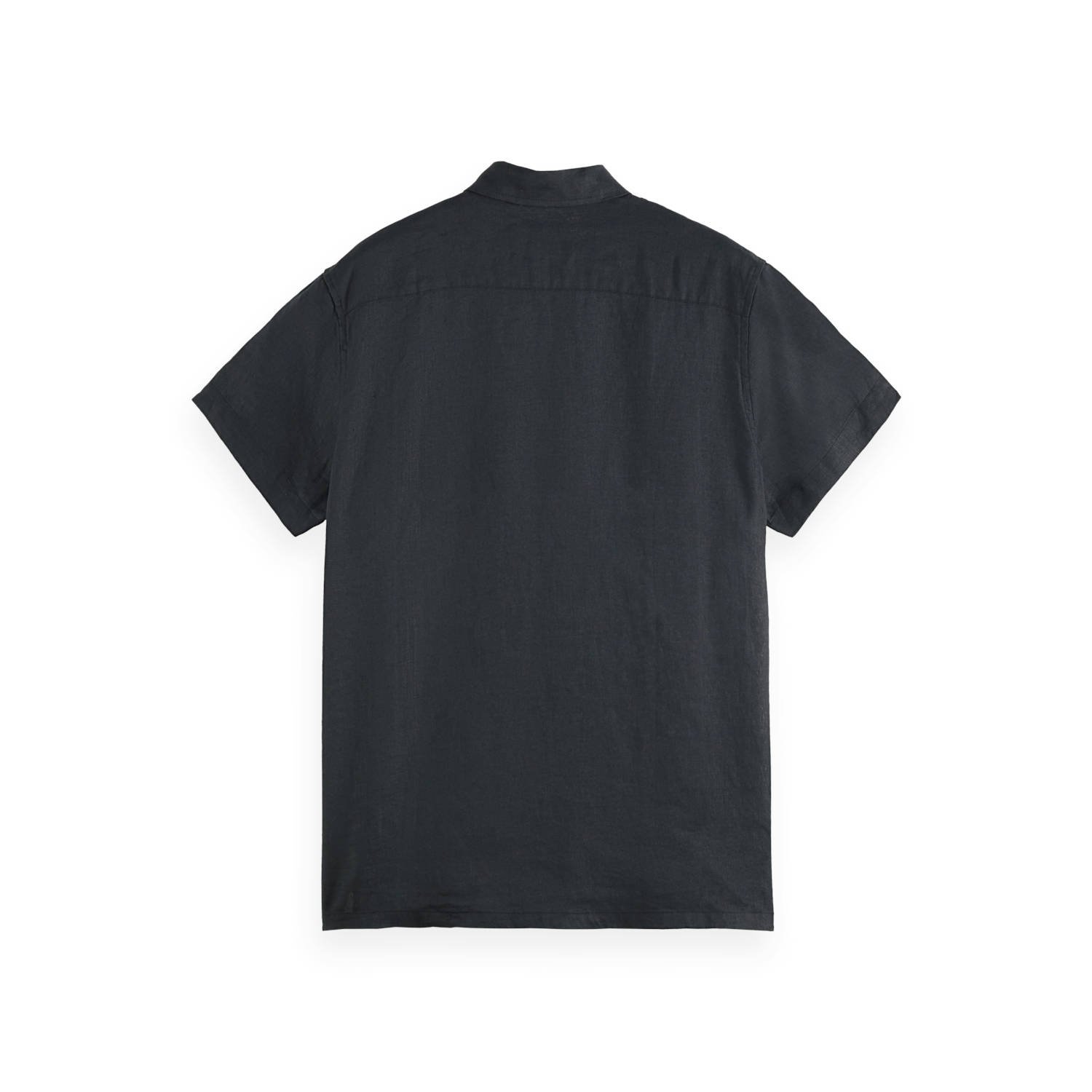 Scotch & Soda linnen casual overhemd zwart