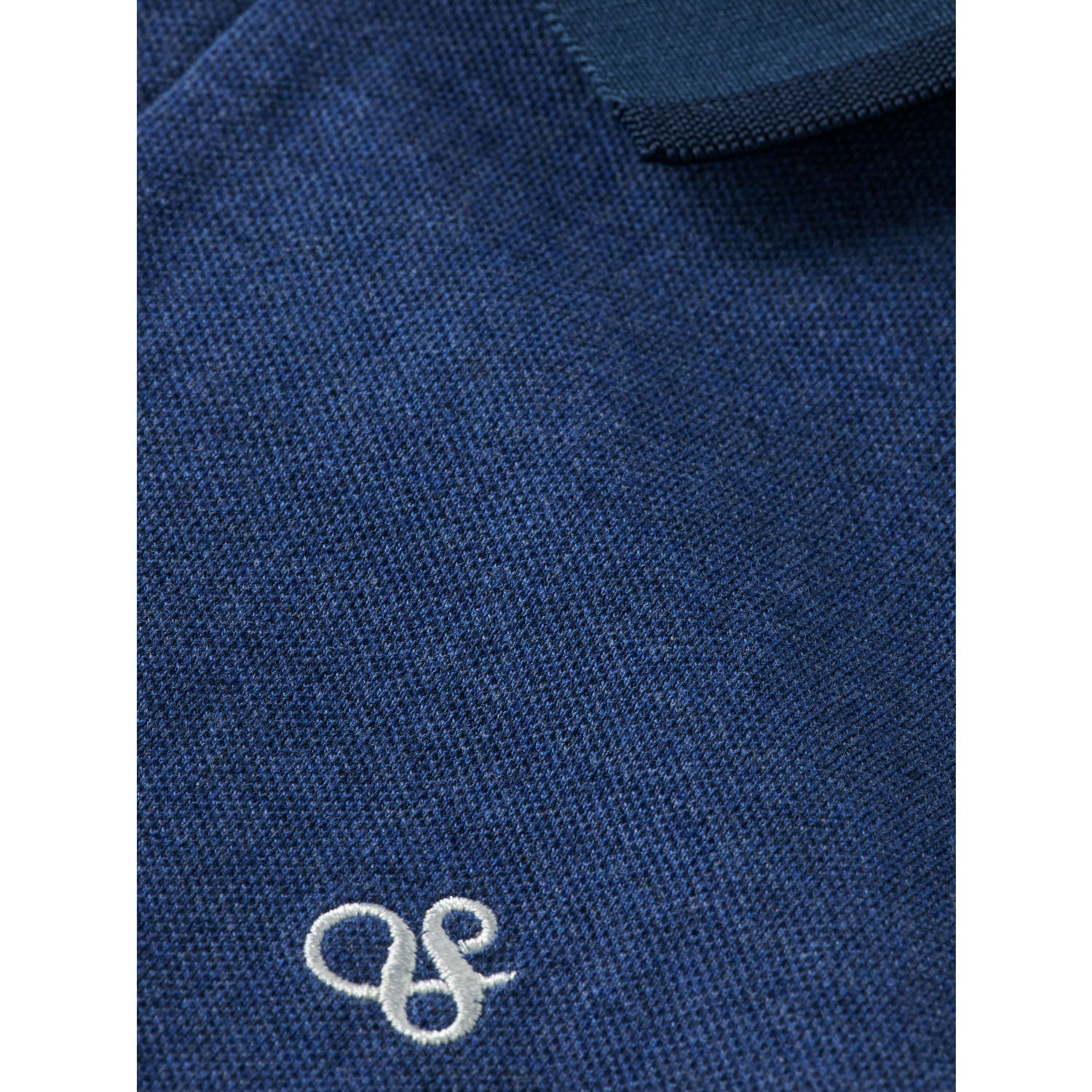 Scotch & Soda regular polo donkerblauw
