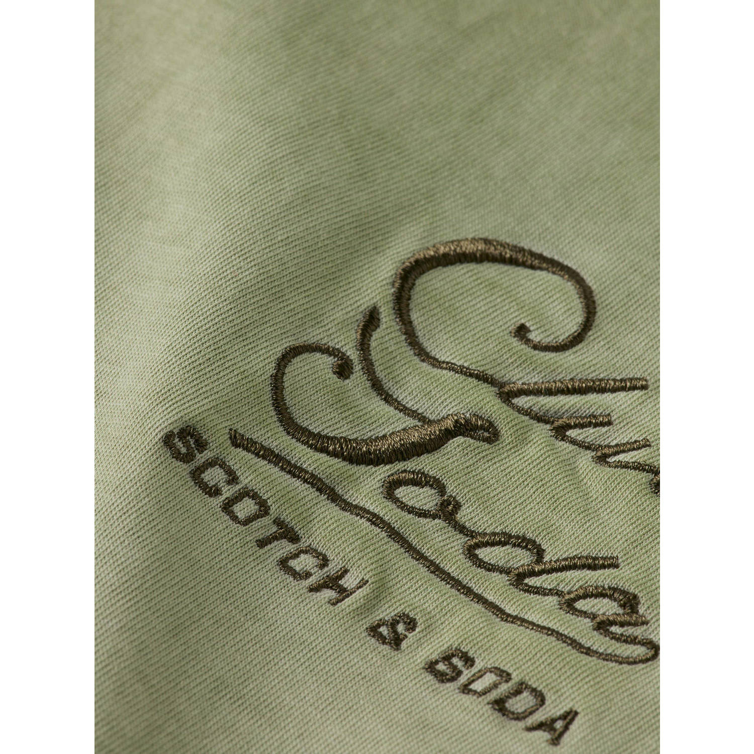 Scotch & Soda T-shirt donkergroen