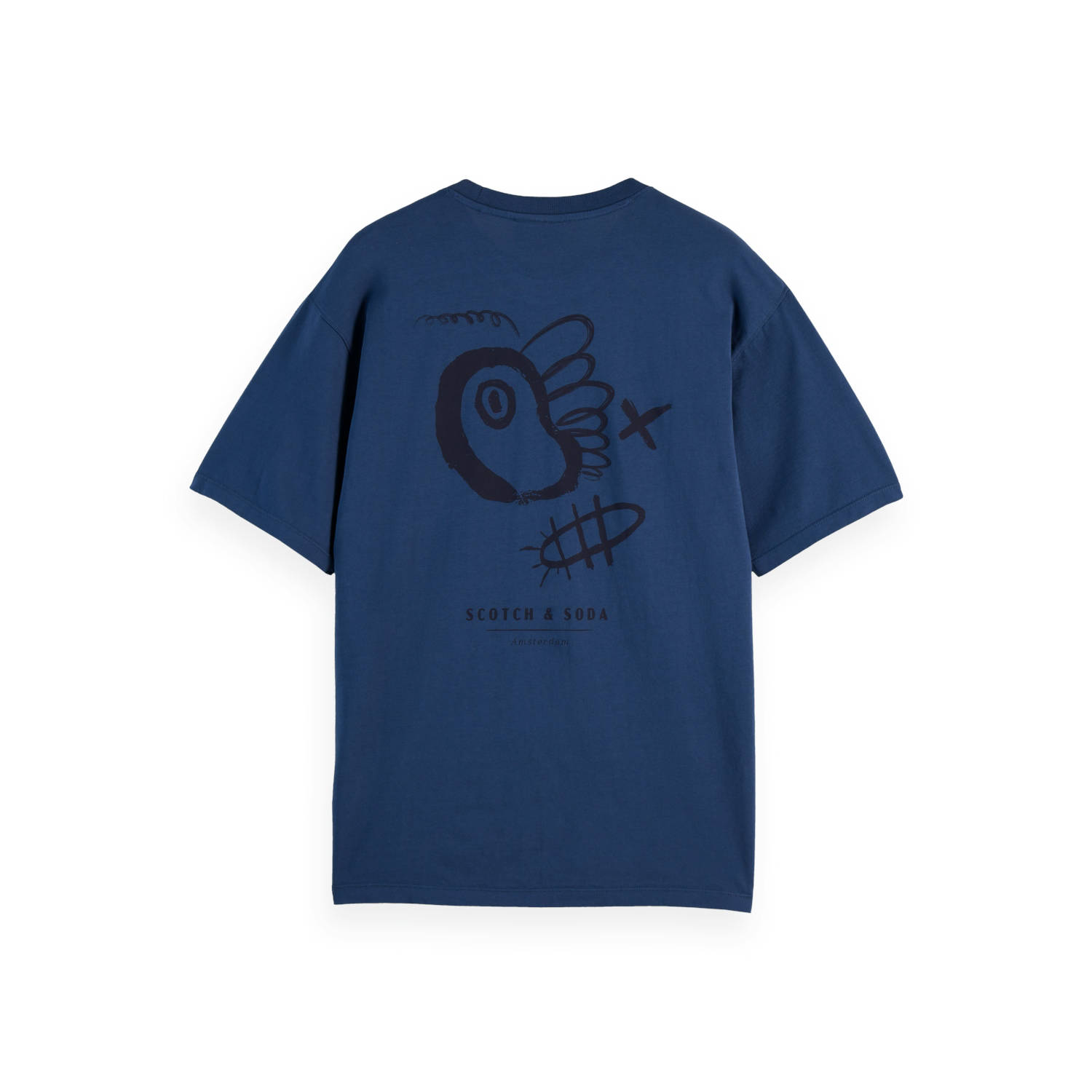 Scotch & Soda T-shirt donkerblauw