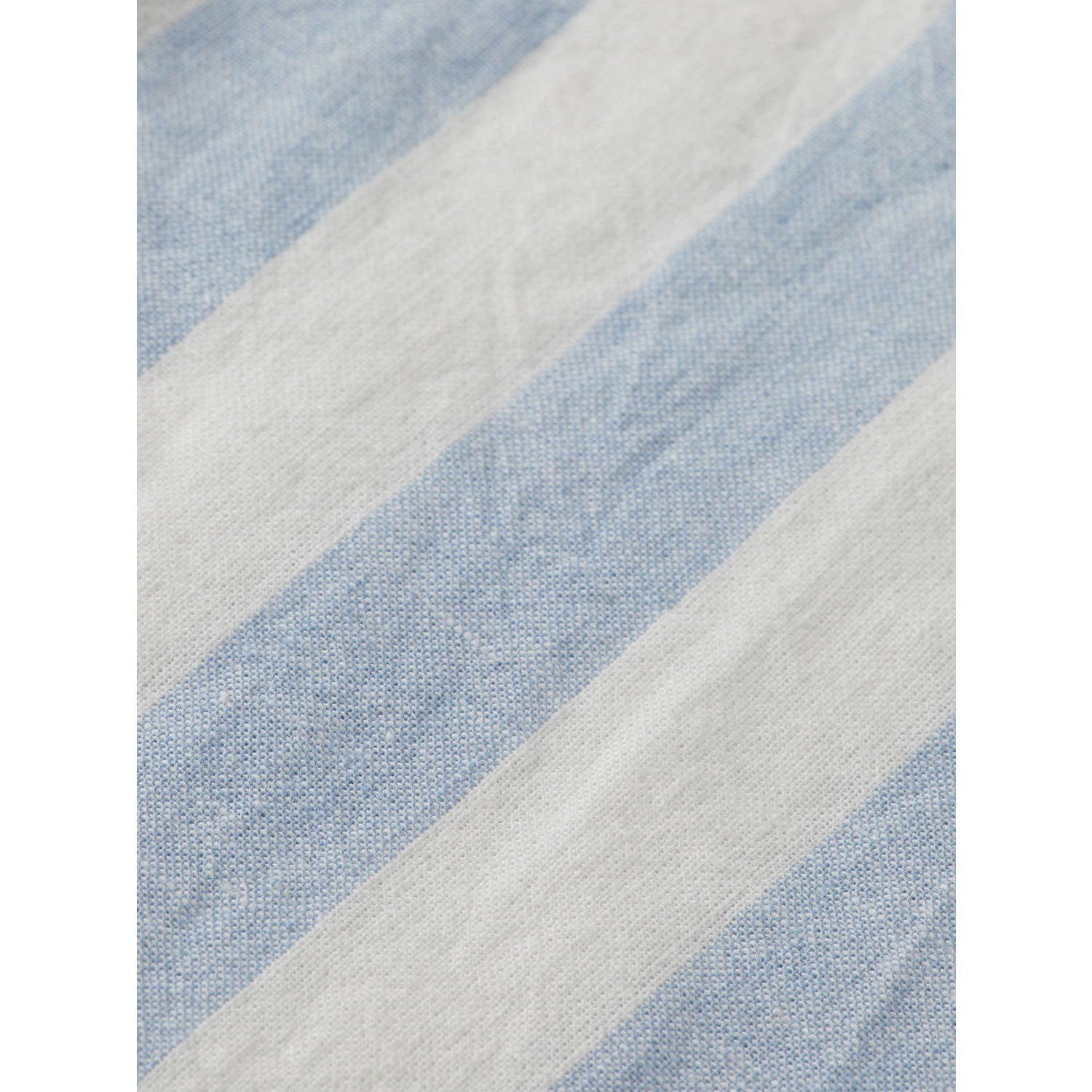 Scotch & Soda linnen casual overhemd lichtblauw