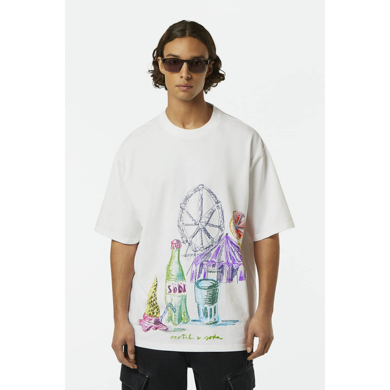 Scotch & Soda T-shirt wit
