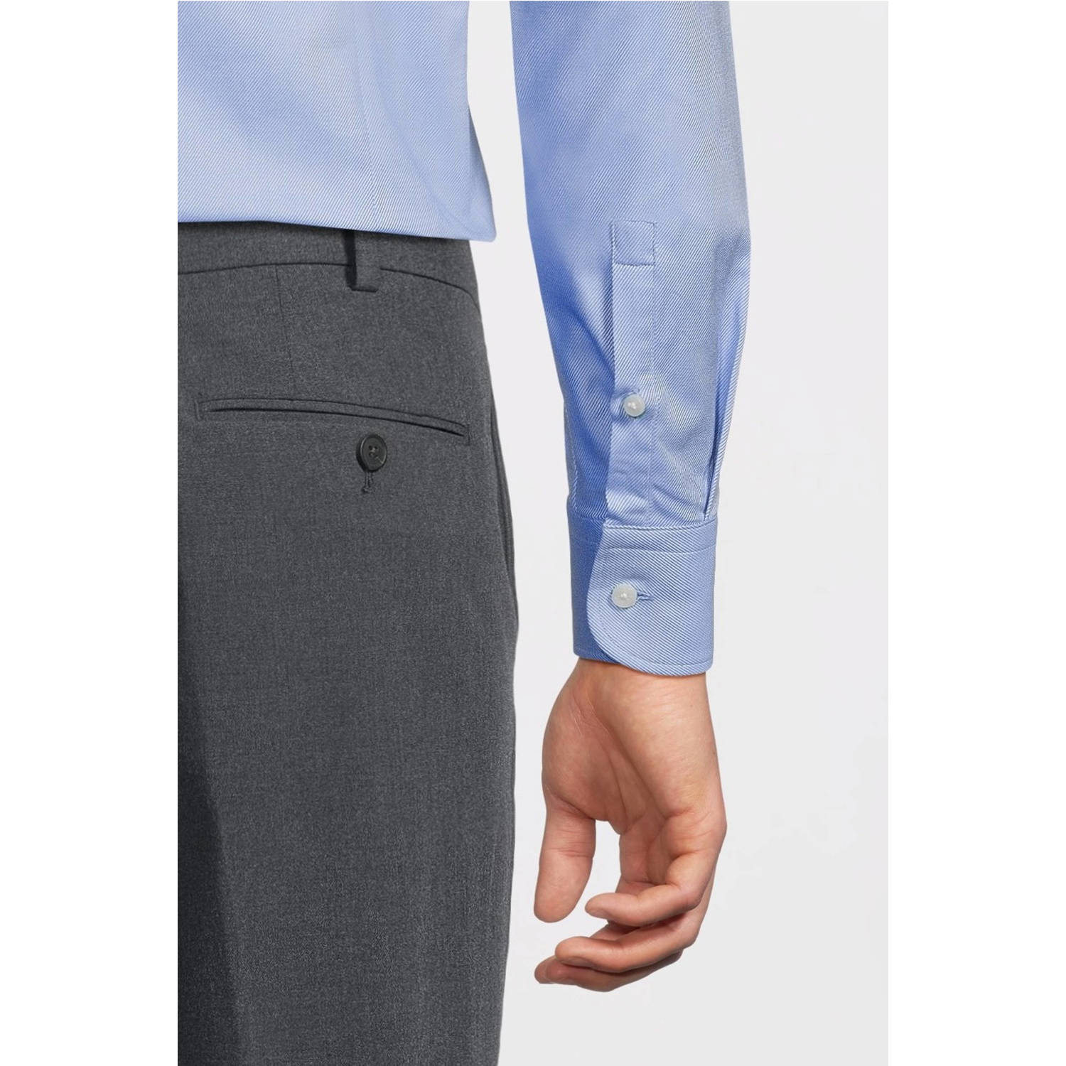 BOSS overhemd light pastel blue