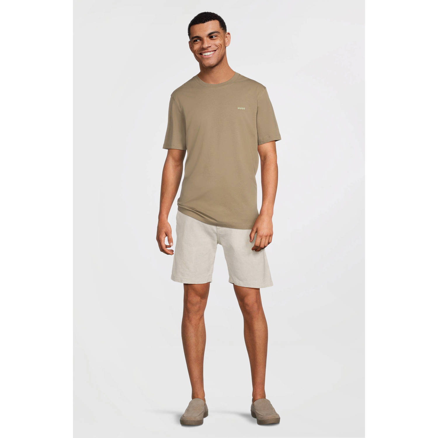 HUGO T-shirt bruin