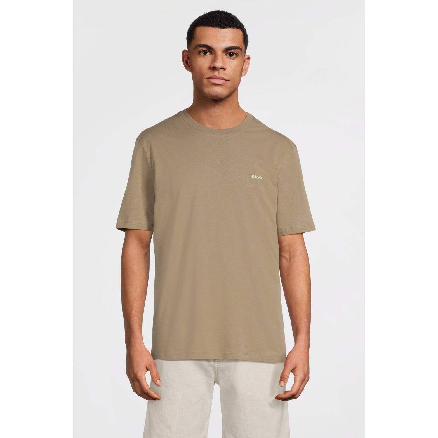 HUGO T-shirt bruin