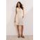 Ruby bermuda short krijtstreep met linnen beige