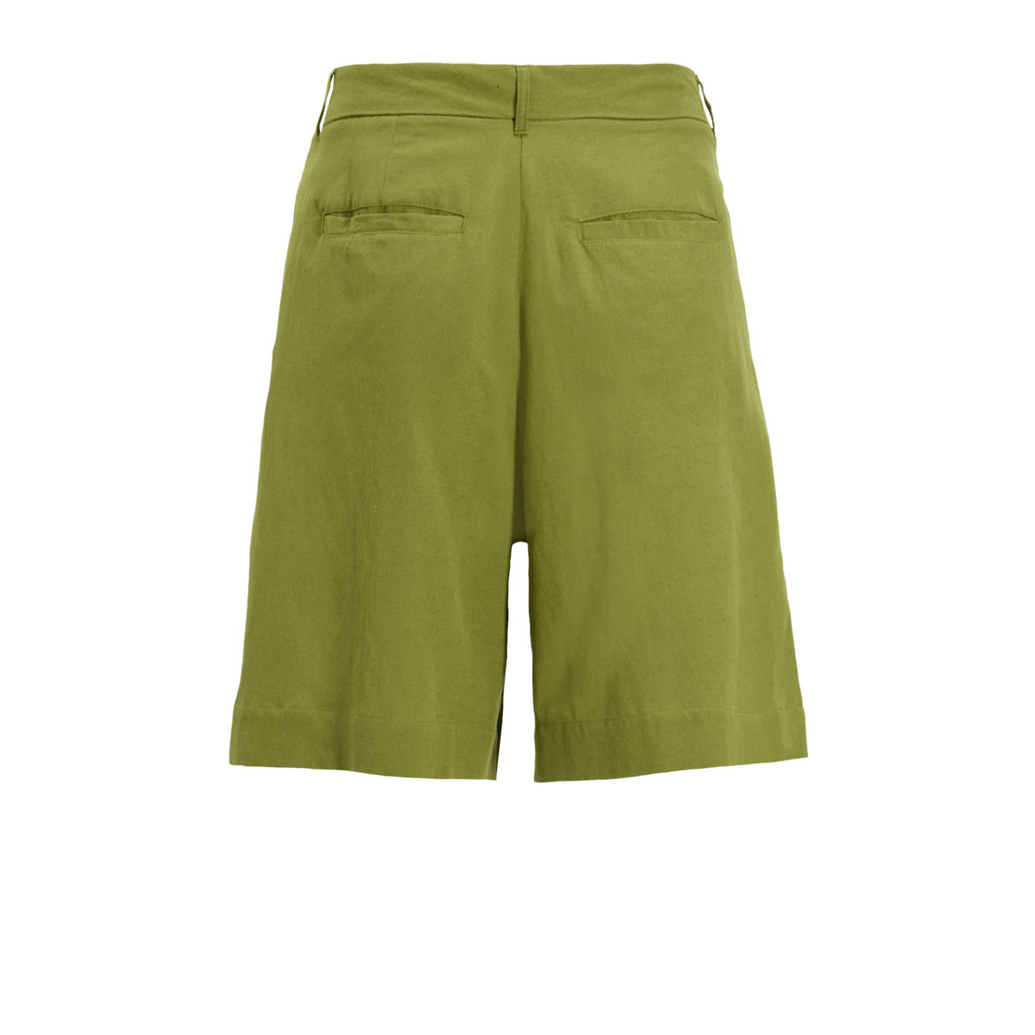 Ruby linnen bermuda short olijfgroen