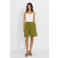 Ruby bermuda short met linnen olijfgroen