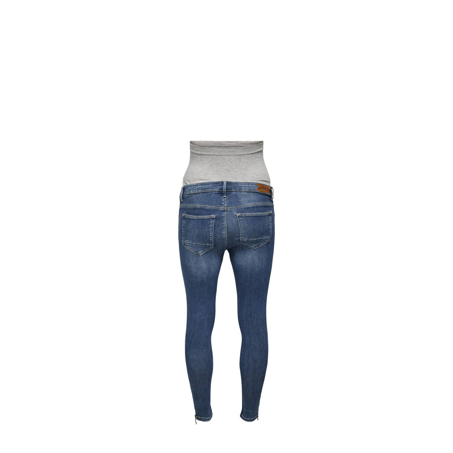ONLY MATERNITY high zwangerschapskleding skinny jeans medium blue denim