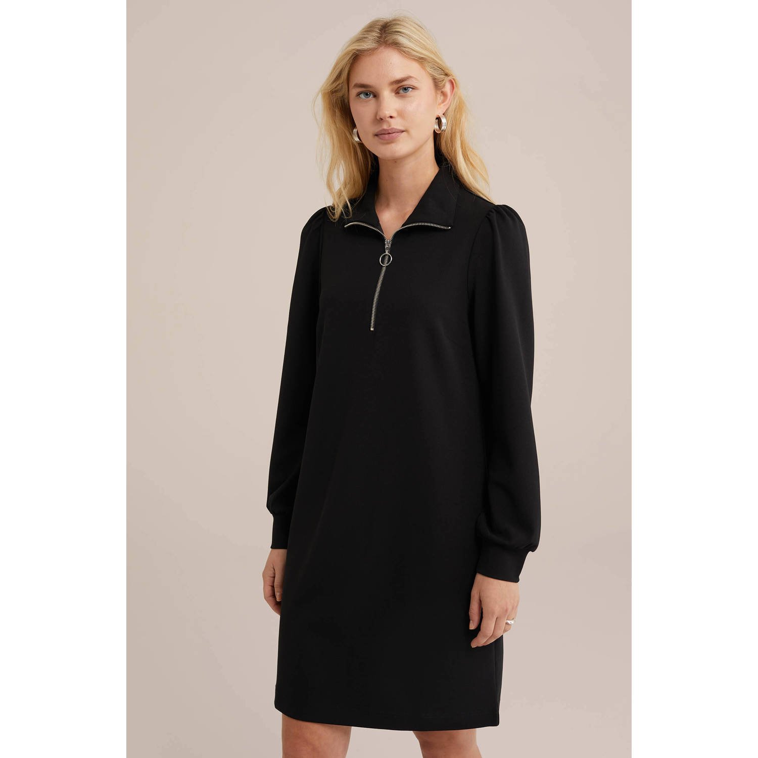 WE Fashion korte jurk zwart