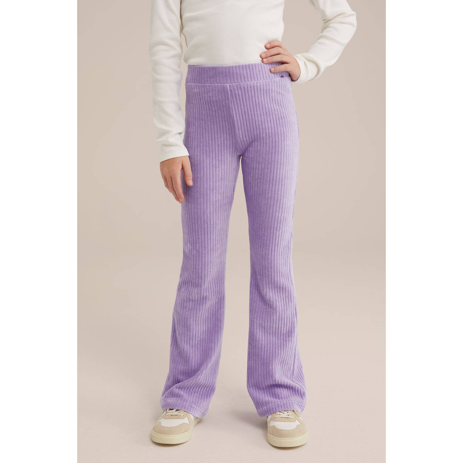 WE Fashion WE Fundamentals flared legging lila