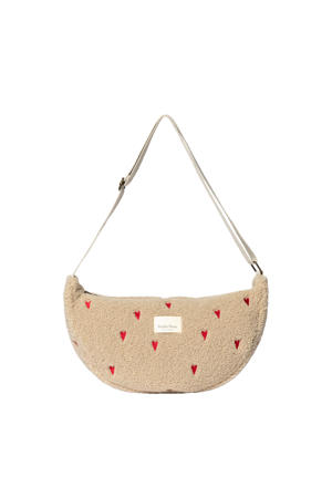 crossbody tas Teddy Hearts ecru