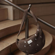 thumbnail: Studio Noos crossbody tas Brown Teddy Hearts bruin