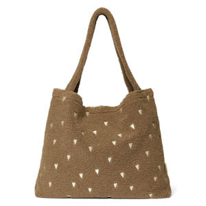 luiertas Brown Teddy Hearts Mom Bag bruin