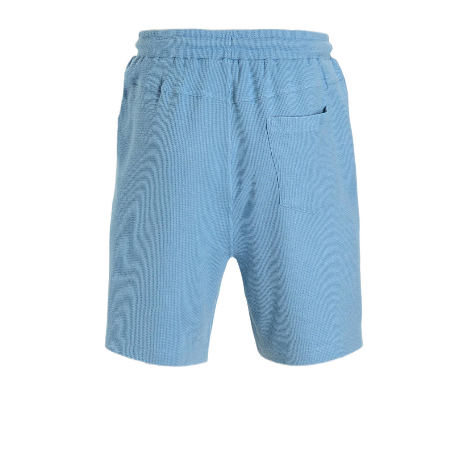 anytime waffle short lichtblauw
