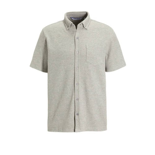 anytime waffle shirt grijs melange afbeelding