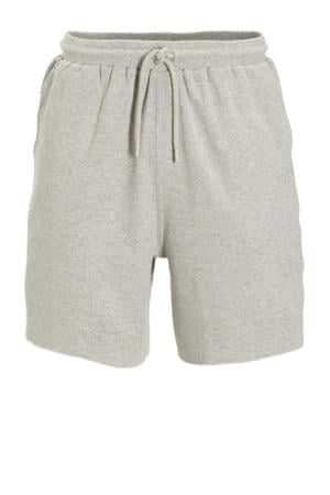 waffle short grijs melange