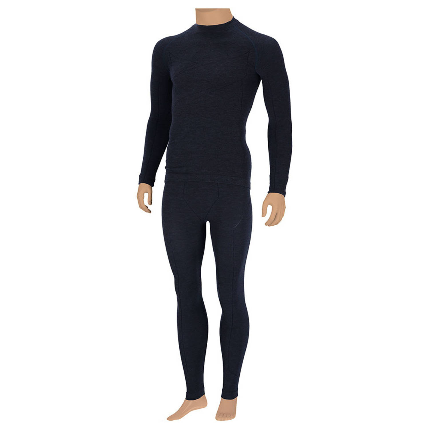 Xtreme thermolegging met merino wol donkerblauw