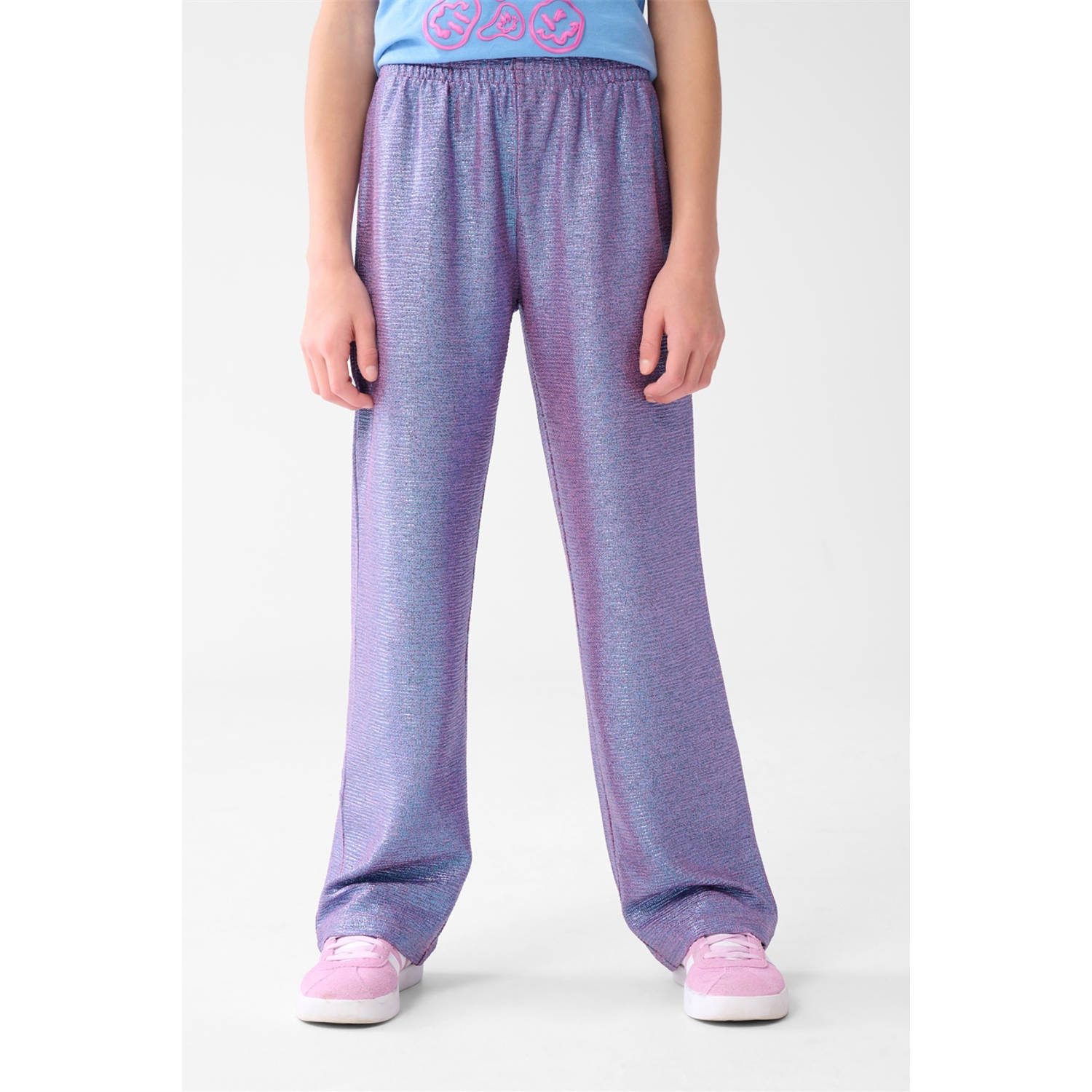 Shoeby wide leg casual broek paars