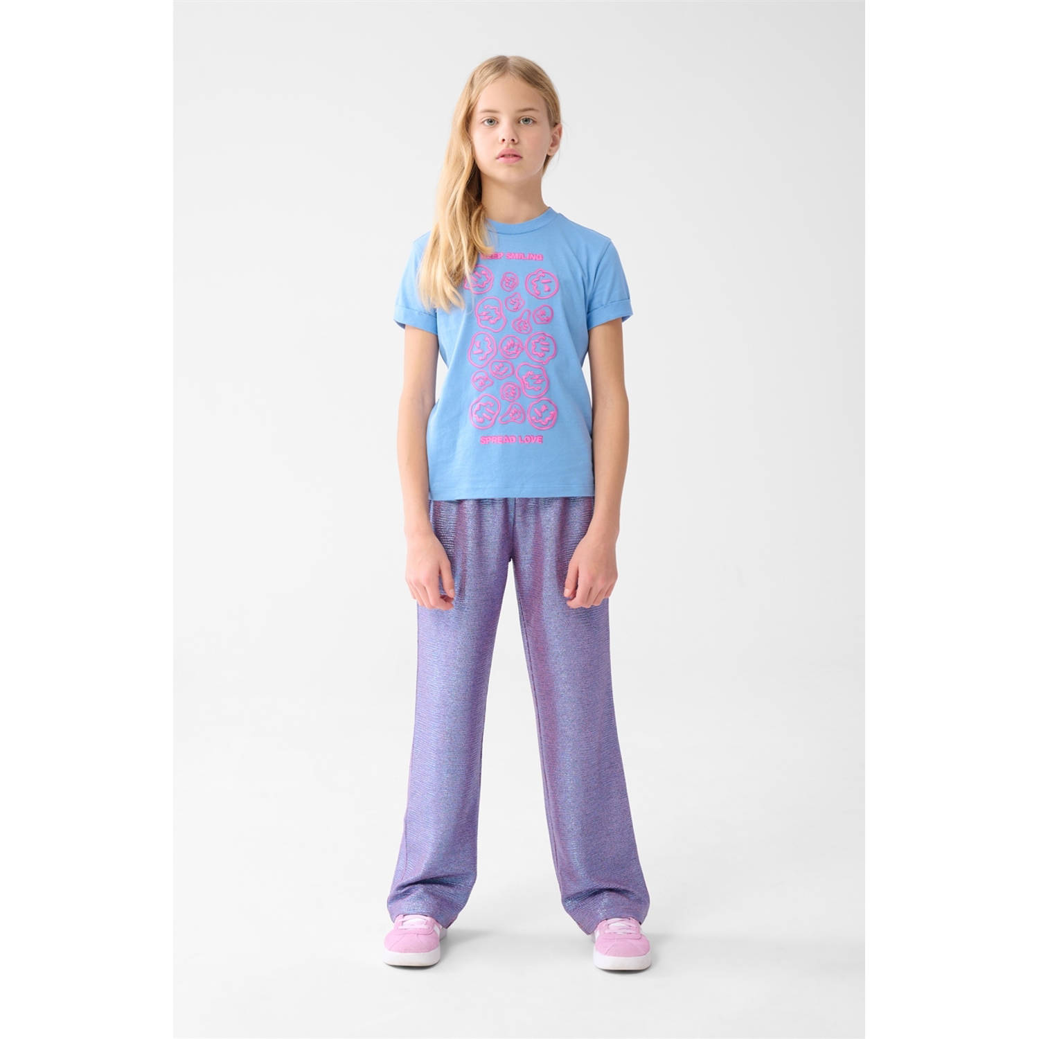 Shoeby wide leg casual broek paars