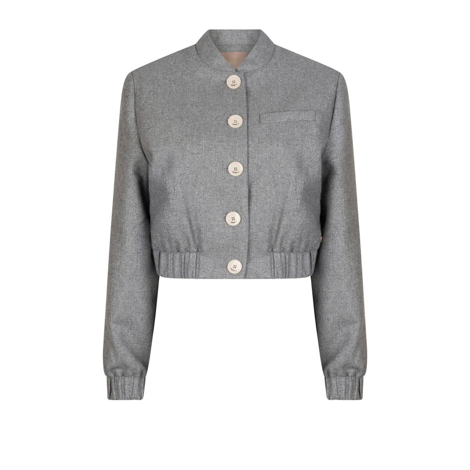 JOSH V bomberjack FABIENNE met lurex zilver