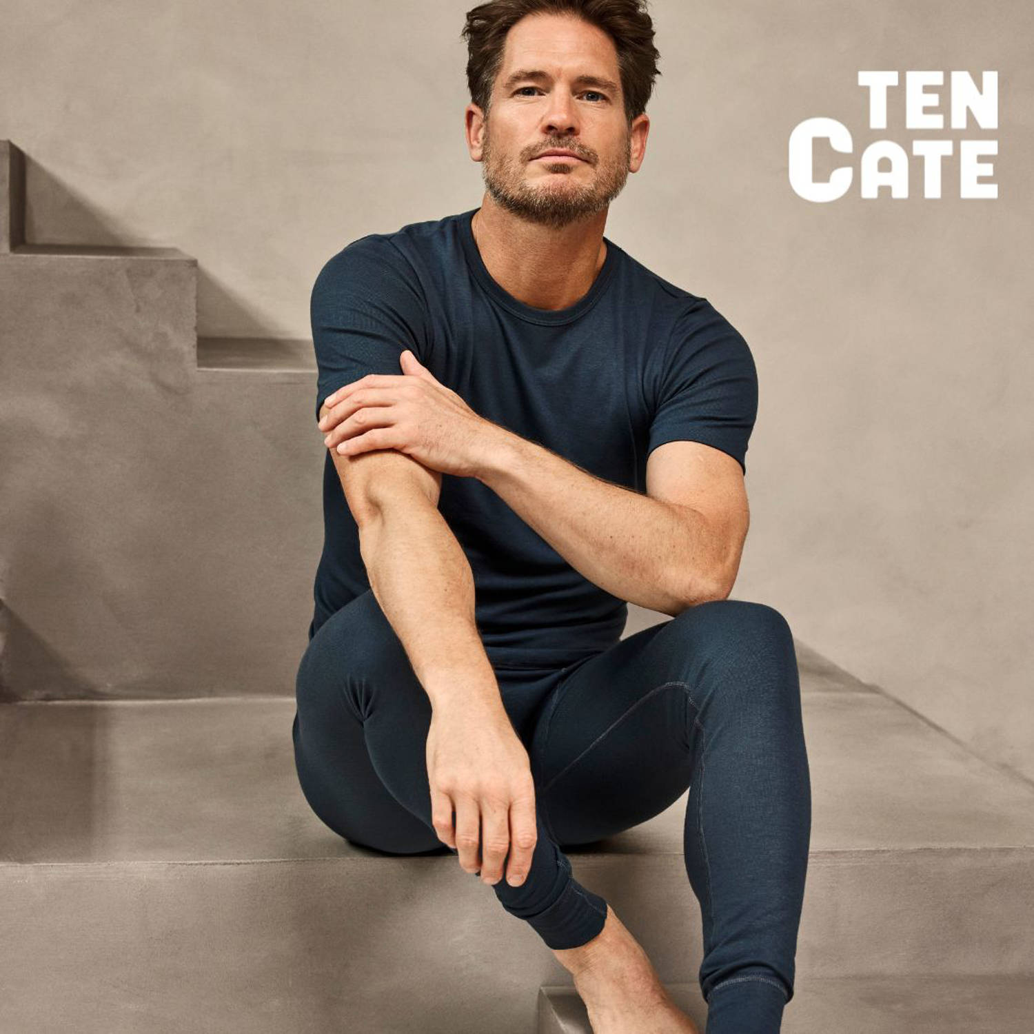 ten Cate thermoshirt met Viloft donkerblauw