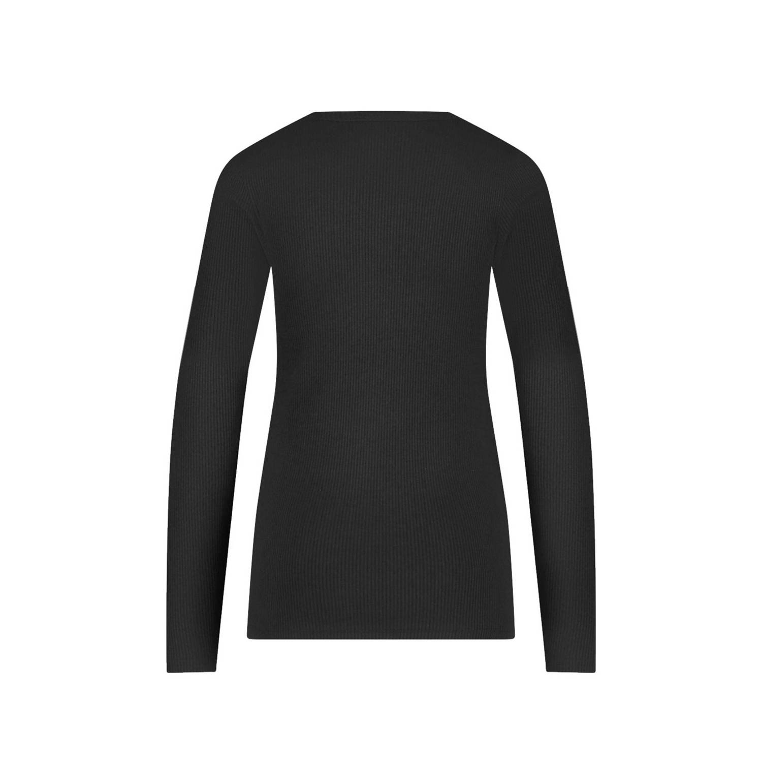 ten Cate thermoshirt met Viloft en ribstructuur zwart