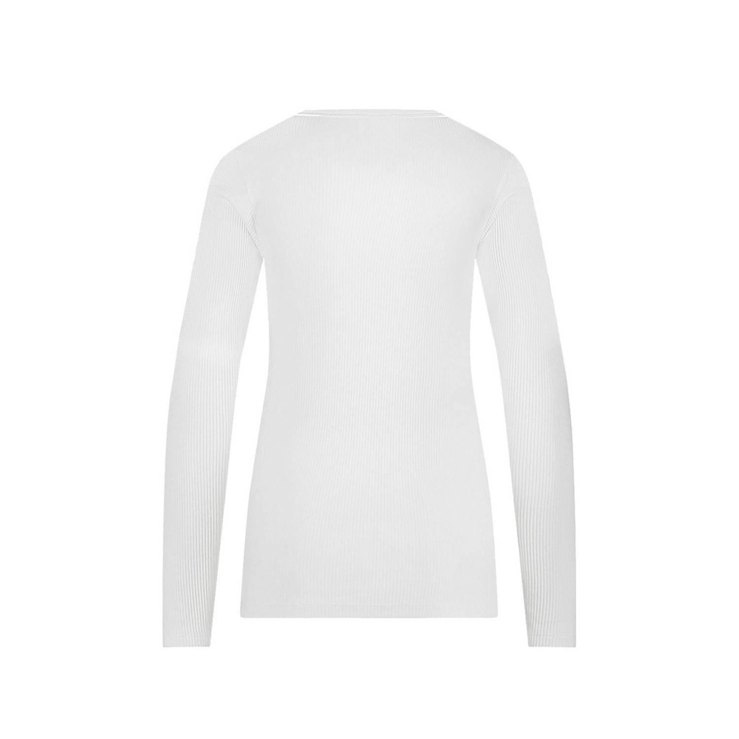 ten Cate thermoshirt met Viloft en ribstructuur wit