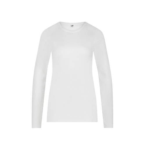 ten Cate thermoshirt met Viloft en ribstructuur wit afbeelding