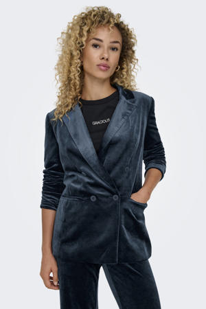 regular blazer donkerblauw