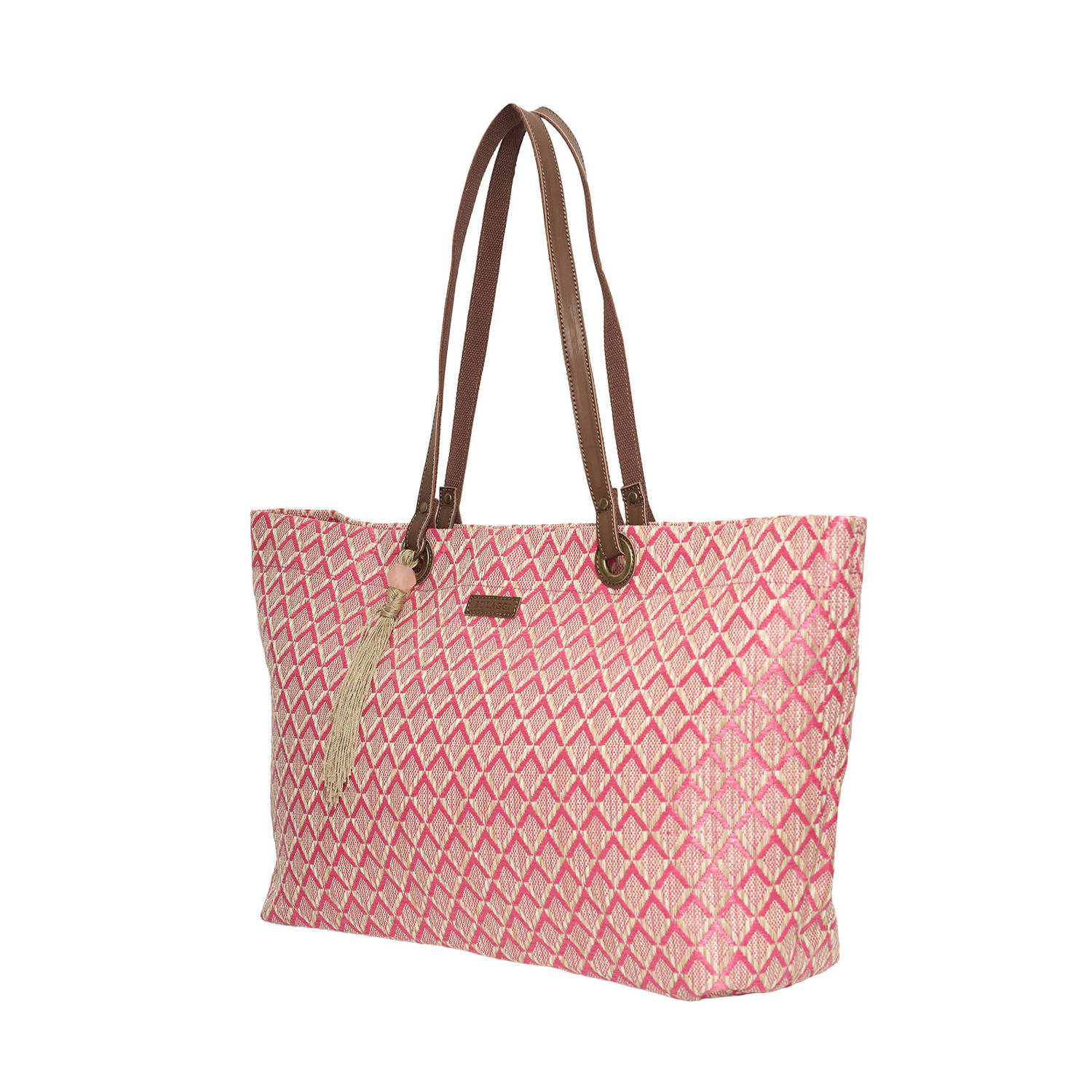 Bulaggi shopper Sunny zigzag roze